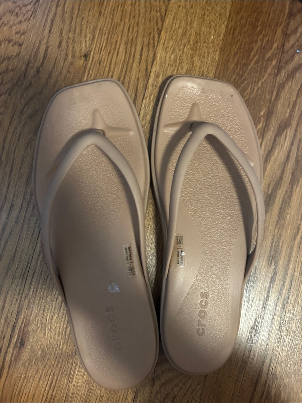 CROCS Women’s Sandal Flip Flop in Blush Neutral